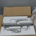 5 Head RGBW Halo Projector Floor Lamp, 4000K LED with Replaceable Color Filters, 71 Inch, 15W, Chrome, Sunset Projection Floor Lamp for Bedroom, Living Room, Game Room