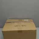 GarveeHome Scalloped Bow Rug for Living Room, Solid Camel Rug for Dorm, Washable Rugs 6x9 Soft Low Pile Non Slip Scalloped Rugs for Nursery College Bedroom Decor Kids Room Playroom