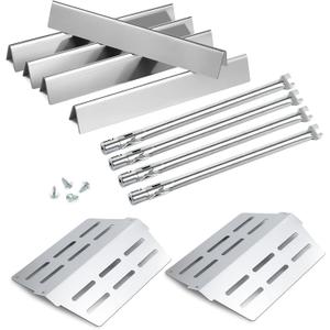 Genesis E-330 Grill Replacement Parts 4 Burners for Weber Genesis S-330 E-310 EP-330 Grill Part 7621 Flavorizer Bars 65505 Heat Deflector 62752 Genesis 330 Sear Burner Tube Front Control 300 Series