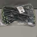 HAHIYO 35PCs 2.8x0.5Inch Green Plastic Floral Water Tubes with Long Stem and Silicone Caps Flower Vials for Plants Fresh Flowers Arrangement Milkweed Cuttings Florist Supplies, Total Length 5.7inches