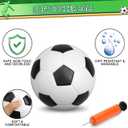 5 PCS 6 Inch Mini Soccer Ball Set with Pump, PVC Soft Toddler Soccer, Indoor Outdoor Sports Toys for Kids, Pool Beach Lawn Games, Classic Black White Training Balls, Birthday Gift for Boys Girls