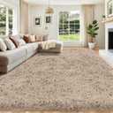 8x10 Area Rug for Living Room: Ultra Soft Fluffy Rug Modern Large Thicked Shag Rug for Bedroom Non Slip Indoor Fuzzy Carpets for Girls Kids Room Nursery Dorm Home Decor Camel