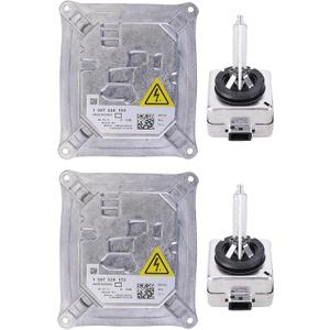 Eforcase 2PCS Xenon Headlight Ballast Control Unit W/Bulb Fit for Cherokee KL 2014-2016 25806714 1307329153 for Cadi-llac DTS 2006-2010 328i, 328xi 335i, 335xi, For B*M*W 645i 2008-2009,650i,3 Series