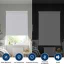 100% Blackout Roller Shades Cordless Blinds for Indoor Windows,Free-Stop Window Shades Pull Down,Thermal Insulated Fabric UV Protection,Blackout Window Guard Blinds for Home,Office,White,45" W x 72" H