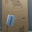 Shoe Cabinet, Shoe Storage Cabinet with Louvered 2 Flip Drawers, Narrow Shoe Cabinet Storage for Entryway, Freestanding Shoe Organizer Cabinet with Golden Handles, Slim Shoe Rack Cabinet (Walnut) (Width - 31.5 inches)