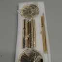 Gold Taper Candlestick Holders,Taper Candle Holders Set of 6,Metal Taper Candle Sticks Stand Holders,Modern Decorative Candle Holders for Wedding Certerpieces,Festive, Mantel,Home,Party (French Glod)