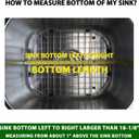 Serene Valley Sink Grid 18-1/8" L x 13-3/8" W, Centered Drain with Corner Radius 3-1/2", NDG1813C