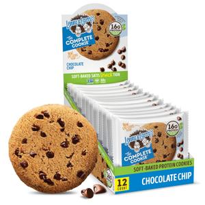 Lenny & Larry's Protein Cookie, [Chocolate Chip], Chewy Soft Baked, 16g Plant Protein, Vegan, Non-GMO, High Fiber, 4 Ounce Cookie (Pack of 12) BBD 02/03/2027