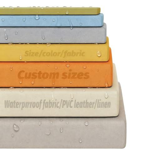 Custom Size Bench Cushion Custom Bench Cushions for Indoor/Outdoor Furniture Custom Bench Cushion Outdoor Bench Cushion Waterproof Bay Window Cushions Patio Bench Cushion Window Seat Cushions Indoor 