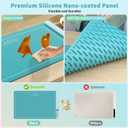 Food Warming Mat, Upgraded Graphene Fast Full Surface Heating Electric Warming Tray with 6 Level Adjustable Temperature & 6 Hours Timer, Rollable Food Warmer for Parties Buffet Everyday Use