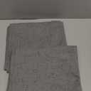 KOUFALL 52x100 Inches Long Grey Back Tab Linen Blackout Curtains for Living Room 2 Panel