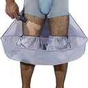 Body Hair Apron Bib for Men and Women, Non-Dirty Floor Shaving Leg Hair BibLeg Shaving Cape