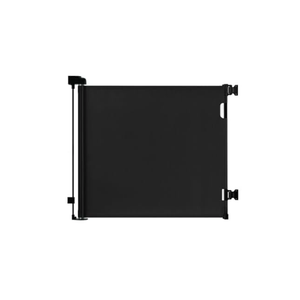 dearlomum Retractable Baby Gate,Mesh Baby Gate or Mesh Dog Gate,33" Tall,Extends up to 55" Wide,Child Safety Gate for Doorways, Stairs, Hallways, Indoor/Outdoor（Black,33"x55"