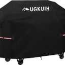 Grill Cover for Outdoor Grill 55 Inch, 600D Grill Covers Heavy Duty Waterproof All Weather Protection, BBQ Cover Compatible with Char Broil Grill Covers, Weber Genesis and Charbroil etc (Black)