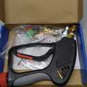 TOOLCY Pro Short Pressure Washer Gun 5000 PSI with 360 Swivel,3/8" Quick Connect Inlet, High Pressure Washer Gun with 1/4" Quick Connect Outlet, Includes 3/8" QC to M22-14mm Adapter & 5 Nozzle Tips