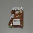 for iPhone 12 Mini Case with Card Holder for Women, for iPhone 12 Mini Phone Case Wallet with Strap Credit Card Slots Crossbody with Kickstand Zipper Case - Brown