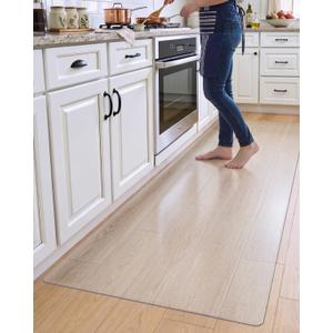 DEXI Kitchen Plastic Carpet Runner Ultra Thin, Vinyl Clear Floor Mat 24x72, 72"L x 24"W x 0.1"Th