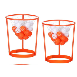 Head Hoop Basketball Party Game Set for Kid Adult Carnival Game Portable Adjustable Basket Net Headband with Balls for Birthday Carnival Office Indoor Outdoor Activity Fun Gift Back to School Orange