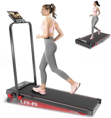 Ecogou Walking Pad Treadmill with Incline 8% & Decline -1.5% 4 Level, Under Desk Treadmill for Home, 2.5HP Quiet BLDC EvoDrive Portable Walking Pad with Remote Control, Led Display