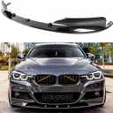 2012-2018 Compatible with BMW 3 Series F30 Sedan M Sport Front Lip Splitter, 2-Piece Design, Carbon Fiber Pattern ABS – WheelX
