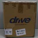 Drive Medical RTL12027RA 2-in-1 Raised Toilet Seat with Removable Padded Arms, Standard Seat