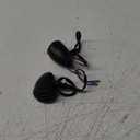 DREAMIZER Universal Motorcycle Turn Signals Light Bullet Black Driving Indicator Lights Brake Lamp for Motor Bikes and ATV - Amber Light