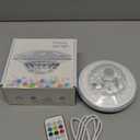 Rechargeable Floating Pool Lights (1 Pack) - Pool Light with Vibrant RGB Colors, IP68 Waterproof Floating Lights, Upper and Lower Color Changing Led Lights for Pools, Hot Tubs and Garden