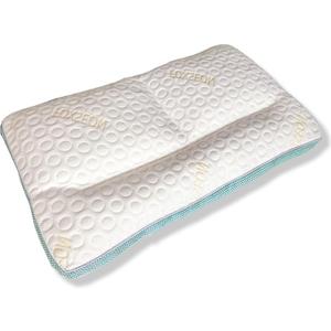 Thin Pillow, Cervical Pillow for Bed SleepingFillable Porous Fiber Contour Neck Pillows with Breathable Pillowcase,Suitable for lateral Abdominal Sleepers. (Large)