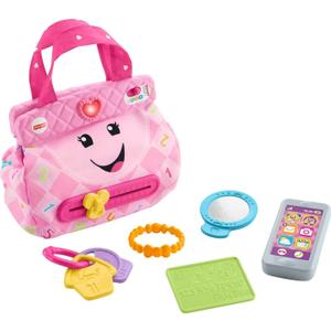 Fisher-Price Baby & Toddler Toy Laugh & Learn My Smart Purse with Lights, Learning Songs & 5 Accessories for Infants Ages 6+ Months