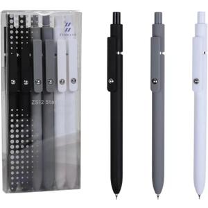 6pcs 0.5mm Gel Pens, Quick Dry Black Ink Fine Point Pens, High-End Series Smooth Writing Pens for School, Office & Home Supplies, Ideal Gifts for Women and Men