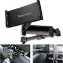 Timewall Car Headrest Tablet Mount, Backseat Seat Universal Cell Phone Holder 360 Swivel Rotating Angle Adjustable Stretchable for iPad iPhone, Samsung, Switch, 5-11" Tablet Phone Black