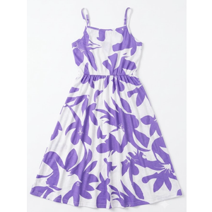 Amélie Blossom Violet-Neck Maxi Dress, XXL