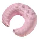 ESEN Plus Size Baby Nursing Pillow and Body Positioner for Breast Feeding and Bottle Feeding, Ultra Soft Baby Breastfeeding Pillows with Removable Nursing Pillow Cover for Mom and Baby (Pink)
