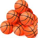 Civaner 20 Pcs Mini Soccer Basketball for Kids 4 Inch Inflatable Rubber Small Basketballs Gifts Toddlers Bouncy Toys Balls for Sports Beach Pool Theme Party Favor(Basketball Style)