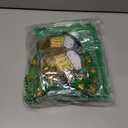 Kvitra St. Patrick's Day Costume Accessories Set for Women, Green Shamrock Tutu Skirt Headband Glitter Glasses Clover Necklaces Long Finger Gloves Blowouts, Saint Patricks Day Suit