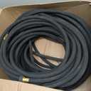 Soaker Hose, 1/2" x 150FT Round-Rubber Garden Soaker Hose, Heavy Duty Water Seeper Soaker Hoses for Foundation Watering, Garden Beds, Garden, Lawn and Plants