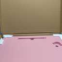 Laptop Desk Foldable Bed Table, Portable Lap Desk Laptop Bed Tray Table with Storage Drawer and Cup Holder, Lap TraysTables Notebook Stand Reading Desks Breakfast Tray for Beds Couch Sofa Floor  Pink