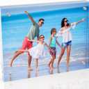8x10 Inches Acrylic Picture Frames 1 Pack, Double Sided Magnetic Photo Frames,Free Standing on Desk or Table Clear Picture Frames