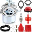 AUTOKAY 640054 640052 Carburetor For Tecumseh HMSK80 HMSK90 8hp 9hp 10hp LH318SA LH358SA for Snow Blower Generator Chipper Shredder 640054 640052 640349 640058 640058A OREGON 50-659 STENS 520-926 Carb