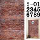 Brick Wall Party Backdrop, Wall Decoration, Curtains Door, Old Red Brick Wall Party Backdrop, Holiday Party Supplies Christmas Halloween Decoration 78.7"x 49.2" Inch