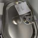 3.4Gal Dog Water Fountain for Large Dogs, 13L Stainless Steel Large Pet Fountain with Deeper & Wider Drinking Area, Automatic Dog Water Bowl Dispenser with Water Window(with 7 Filters) (Silver)