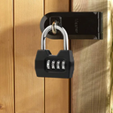 Combination Lock, 4 Digit Padlock, Waterproof Gate Lock for School, Employee, Gym & Sports Locker, Case, Toolbox