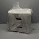 Nightstand with 3 Drawers Plastic Dresser for Closet Drawer Organizer Storage Clothes Beside Table Small Night Stand Modern Chest for Kids Bedroom Living Room Dorm Quick Assembly (12.6"D x 16.5"W x 26.4"H (3 Drawers), White)