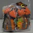 Turkey Decorations Indoor- Thanksgiving Decorations for Home, Office - Stuffed Turkey Animal Plush Doll Figurines - Pilgrim Decor for Autumn, Harvest Tabletop Centerpieces Ornaments Shelf Sitters