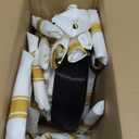 350 Pieces Black and Gold Plastic Plates with Disposable Silverware, Include 50 Dinner Plates 9, 50 Dessert Plates 6.3, 50 Black Cups 9 OZ, 50 Pre Rolled Napkins for Wedding Party Graduation