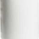 Getstar Large Utensil Holder for Kitchen Counter,7.2" Vintage Ceramic Utensils Crocks Utensil Organizer for Spatula Farmhouse Kitchen Decor (Striped White)