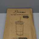 Lamosi 100 Pack 16 oz Clear Plastic Cups with Lids and Straws, Disposable Plastic Coffee Cups with Lids for Iced Coffee, Cold Beverages, Smoothies and To-Go Drinks