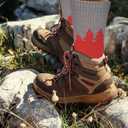 ANOTION Funny Hiking Socks for Men & Women - Moisture Wicking Lightweight Compression Socks,Women Hiking Socks Summer