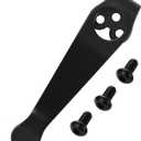 Titanium Deep Carry Pocket Clip for Spyderco Para 3, Paramilitary 2 and More Models Knives, Premium Custom-made Pocket Clip with 3 Pieces Screws, Black