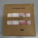 Muslin Baby Bibs 8 Pack, Baby Bandana Drool Bib for Drooling and Teething, Cotton Soft Absorbent for Girls Boys (Pink Floral)